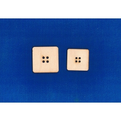 SKLEJKA #3mm Guziki  komplet  2szt    -    kwadraty  6x6cm  i  5x5cm      (nr 16 i 18 )